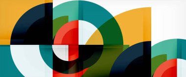 Daire arka plan, geometrik modern tasarım şablonu