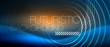 Neon parlayan çevreler arka plan