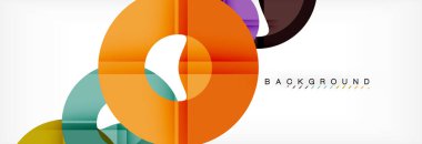 Geomtric modern arka planlar, yüzük şablon soyut.