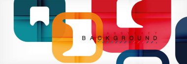 Geometrik arka plan, çok renkli şablonu için iş veya teknoloji sunu veya web broşür kapak düzeni, duvar kağıdı kare.