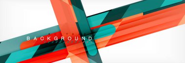 Soyut renkli çizgiler, modern geometrik arka plan tasarım, illüstrasyon vektör