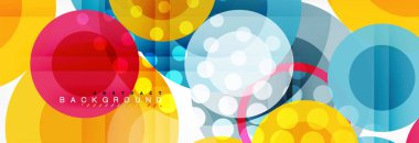 Çakışan daireye arka planı Tasarla