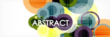 Çakışan daireye arka planı Tasarla