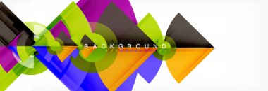 Modaya uygun daireler kompozisyon geometrik arka plan