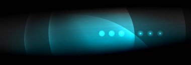 Vektör bulanık neon parlayan çevreler akan ve sıvı kavramı, enerji magic fantastik arka plan ışık