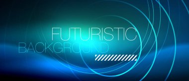 Neon parlayan çevreler arka plan