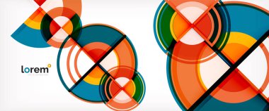 vektör soyut renkli daireler arka plan