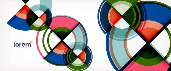 Διάνυσμα φόντο αφηρημένη πολύχρωμο κύκλους — 图库矢量图片