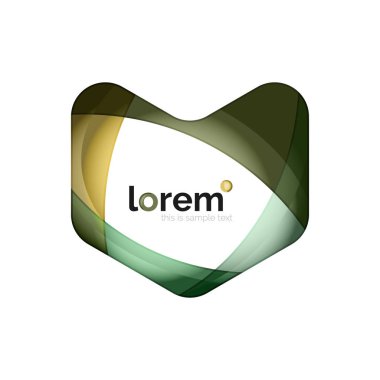 Soyut geometrik iş simgesi