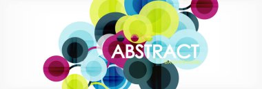 Çakışan daireye arka planı Tasarla