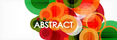 Çakışan daireye arka planı Tasarla