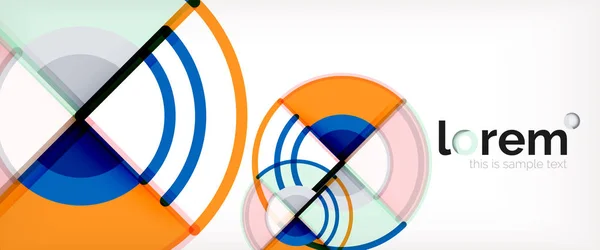 Vektor abstrakt färgglada cirklar bakgrund — Stock vektor