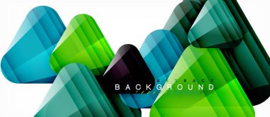 Geometrik arka plan, üçgenler