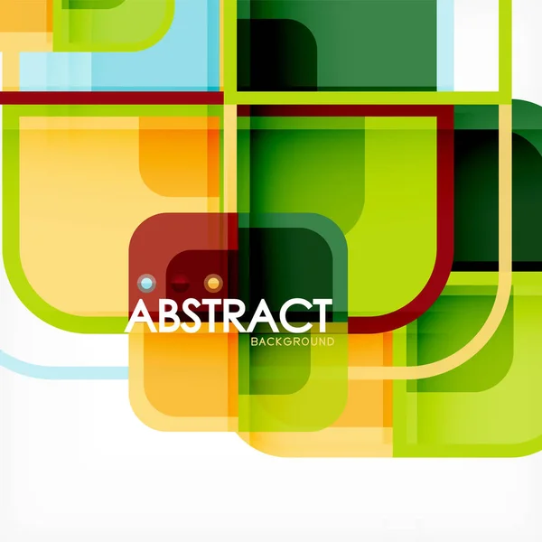 Čtvercové geometrické pozadí abstraktní, design umění papíru pro obalový design, kniha šablon, plakát, obrázek obalu cd — Stockový vektor