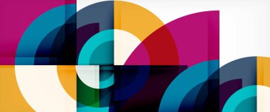 Daire arka plan, geometrik modern tasarım şablonu