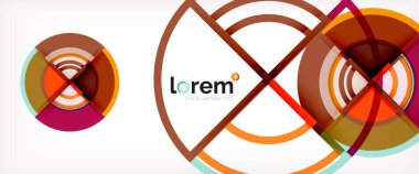 vektör soyut renkli daireler arka plan