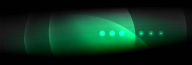 Vektör bulanık neon parlayan çevreler akan ve sıvı kavramı, enerji magic fantastik arka plan ışık