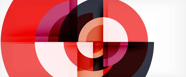 Cercle fond abstrait, géométrique modèle de conception moderne — Image vectorielle