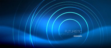 Neon parlayan çevreler arka plan