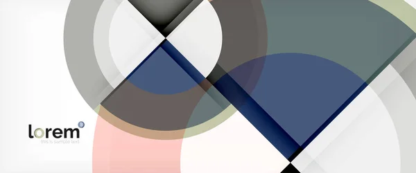 Círculo fondo abstracto, plantilla de diseño moderno geométrico — Vector de stock