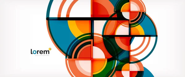 Vettore astratto cerchi colorati sfondo — Vettoriale Stock