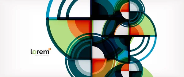 Вектор абстрактні барвисті кола фон — стоковий вектор