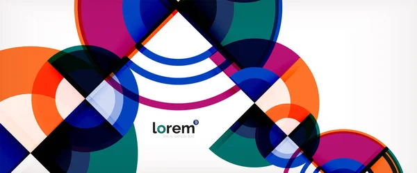 Vector abstrait Cercles colorés fond — Image vectorielle