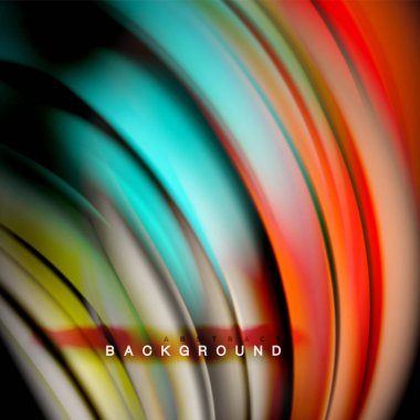 Arka plan soyut - sıvı renkli dalga