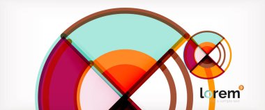 vektör soyut renkli daireler arka plan