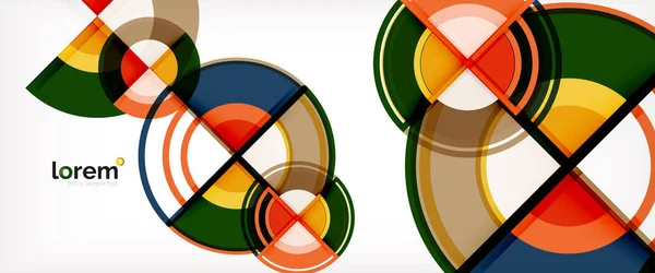 Vector abstrait Cercles colorés fond — Image vectorielle