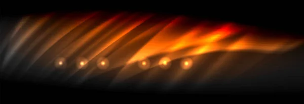 Flüssigkeit Neon Fließende Wellen Glühende Lichtlinien Hintergrund Trendige Abstrakte Layoutvorlage — Stockvektor