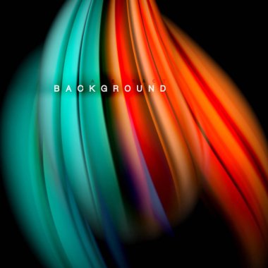 Arka plan soyut - sıvı renkli dalga