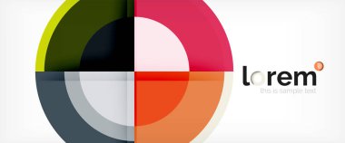 Daire arka plan, geometrik modern tasarım şablonu