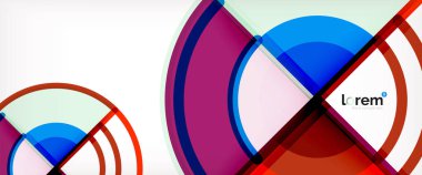 vektör soyut renkli daireler arka plan