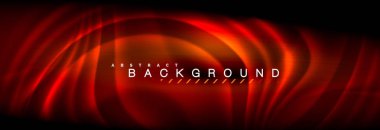 Neon parlayan sıvı dalga çizgileri, sihirli enerji uzay ışığı konsepti, soyut arka plan duvar kağıdı tasarımı