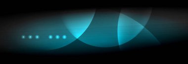 Vektör bulanık neon parlayan çevreler akan ve sıvı kavramı, enerji magic fantastik arka plan ışık