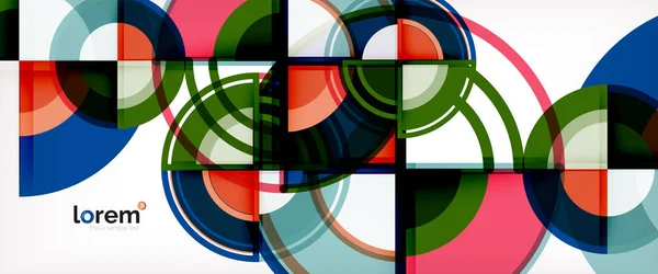 Διάνυσμα φόντο αφηρημένη πολύχρωμο κύκλους — Διανυσματικό Αρχείο