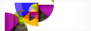 Modaya uygun daireler kompozisyon geometrik arka plan