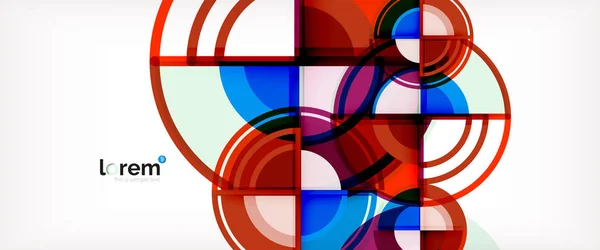 Векторные цветные круги — стоковый вектор