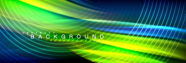 Sıvı renkli dalga satır arkaplanı. Trendy soyut düzeni şablonu için iş veya teknoloji tanıtımı, internet poster ya da web broşür kapak, duvar kağıdı