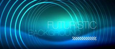 Neon parlayan çevreler arka plan