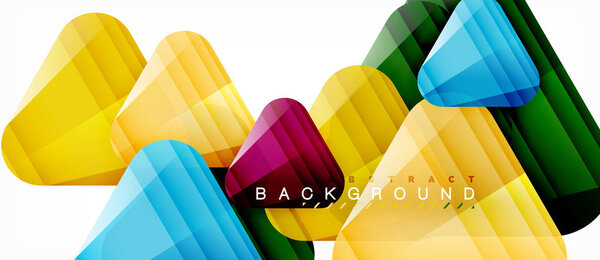 Геометрический абстрактный фон, треугольники
