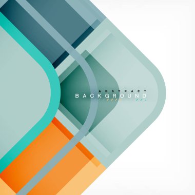 Geometrik arka plan, kağıt sanat tasarlamak için kapak tasarımı, kitap şablonu, poster, cd kapak illüstrasyon kare