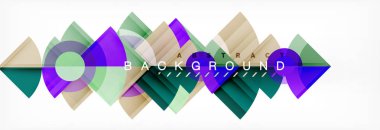 Modaya uygun daireler kompozisyon geometrik arka plan