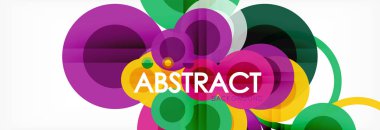 Çakışan daireye arka planı Tasarla