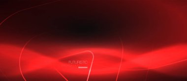 Koyu siyah arka plan ile neon renkler ve çizgiler