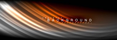 Neon parlayan sıvı dalga çizgileri, sihirli enerji uzay ışığı konsepti, soyut arka plan duvar kağıdı tasarımı