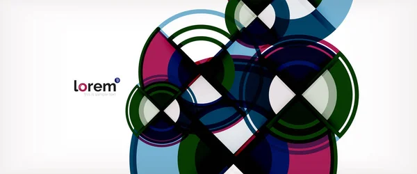 Vettore astratto cerchi colorati sfondo — Vettoriale Stock