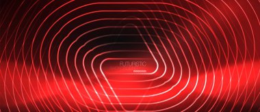 Koyu siyah arka plan ile neon renkler ve çizgiler