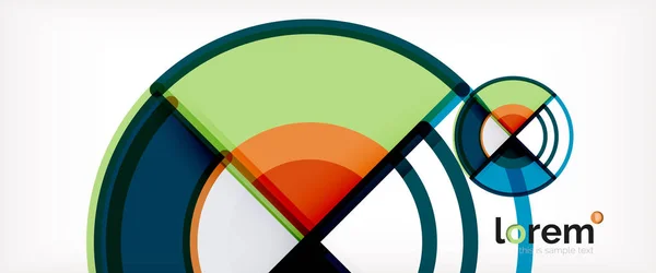 Vector abstracte kleurrijke cirkels achtergrond — Stockvector
